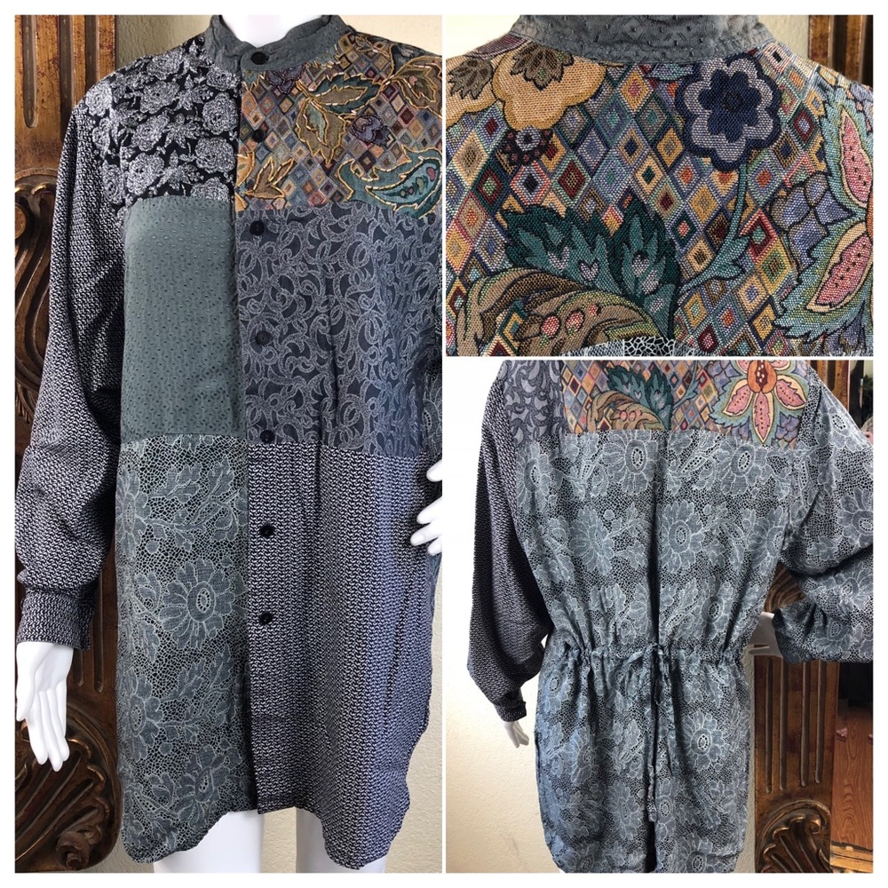 Surya Blouse Size Large Ladies Patchwork